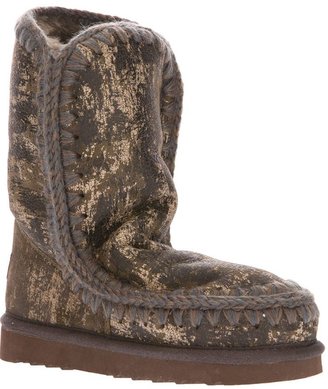 Mou camouflage sheep skin boot