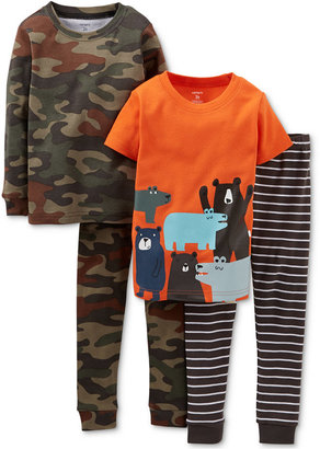 Carter's Baby Boys' 4-Piece Camo Bear Pajamas