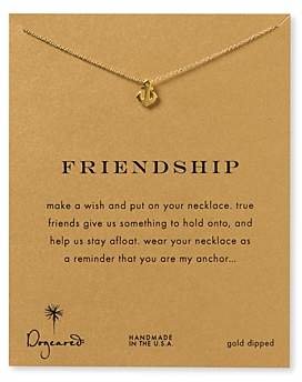 Dogeared Friendship Anchor Necklace, 18