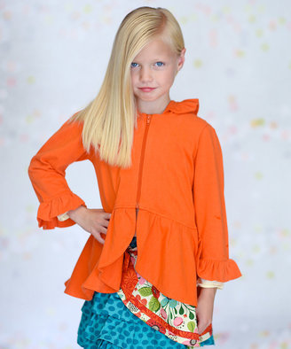 Petals Orange Careli Jacket - Infant, Toddler & Girls