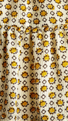 Burberry English Floral Print Silk Dress