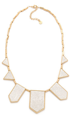 House Of Harlow White Sand Five Station Necklace