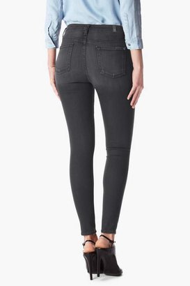 7 For All Mankind High Waist Ankle Skinny In Bastille Grey