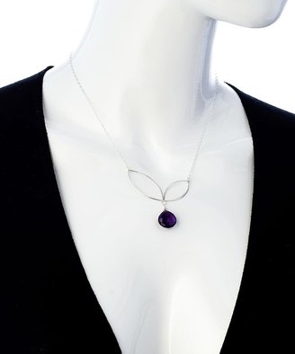 Lila Clare Jewelry Silver and Amethyst Ella Bud Necklace