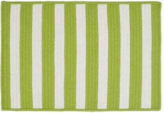 Colonial mills striped delight braided reversible indoor outdoor rug - 3' x 5'