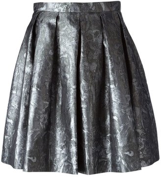 Charlott baroque pleated mini skirt