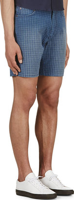 Marc by Marc Jacobs Blue Check Cotton Shorts