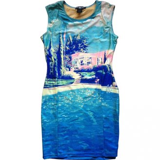 We Are Handsome Blue Polyester Dress