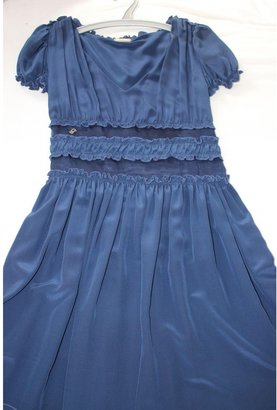 Galliano Blue Silk Dress