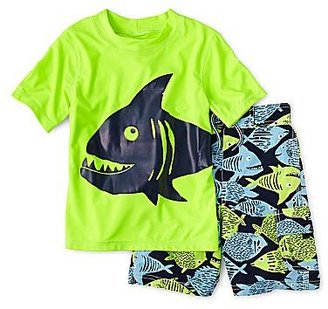 Carter's Short-Sleeve Shark Rashguard and Swim Trunks Set - Boys 3m-4t
