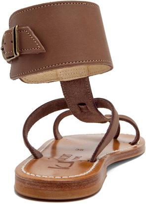 K. Jacques Caravelle Leather Sandals