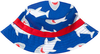 John Lewis 7733 John Lewis Boy John Lewis Children's Shark Bucket Hat, Bright Blue