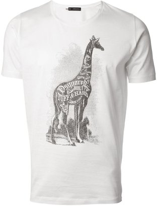 DSquared 1090 DSQUARED2 giraffe print t-shirt