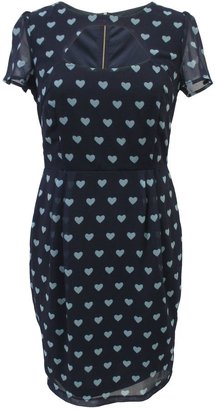 Sugarhill Boutique Fitted heart print dress