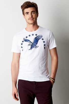American Eagle Outfitters White Signature Graphic T-Shirt