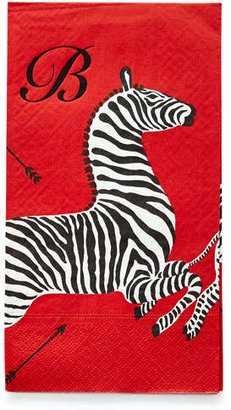 Caspari 100 Zebras Buffet Napkins/Guest Towels