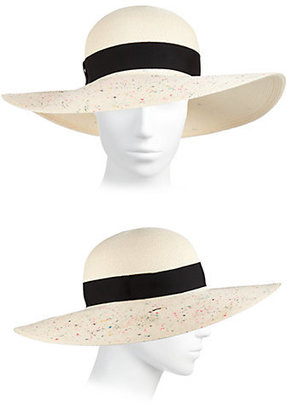 Eugenia Kim Honey Splatter Paint Wide-Brim Hat