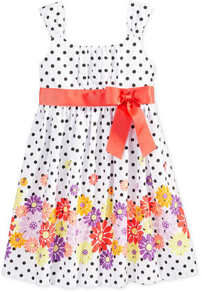 Bonnie Jean Little Girls' Polka-Dot Floral Sundress