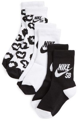 Nike 'SB' Crew Socks (3-Pack) (Big Kid)