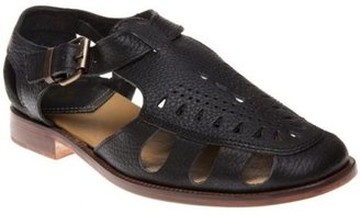 Hudson New Womens H by Black Sherbert Leather Sandals Flats Buckle