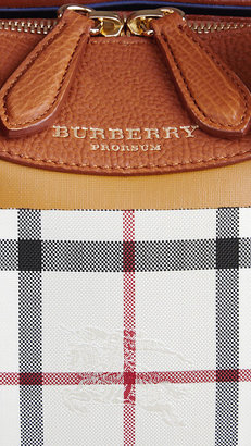 Burberry The Small Alchester In Horseferry Check And Leather