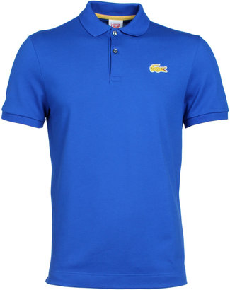 Lacoste L!ve Bright Blue Pique Polo Shirt