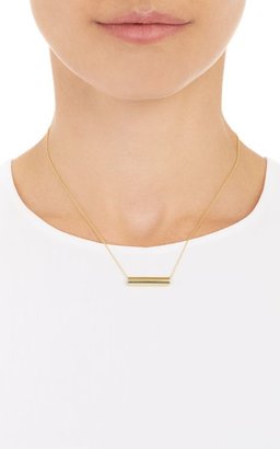 Jennifer Meyer Tube Charm Necklace-Colorless