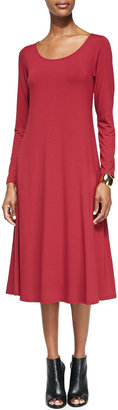 Eileen Fisher Long-Sleeve Jersey Dress, Petite