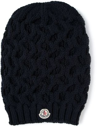 Moncler cable knit beanie