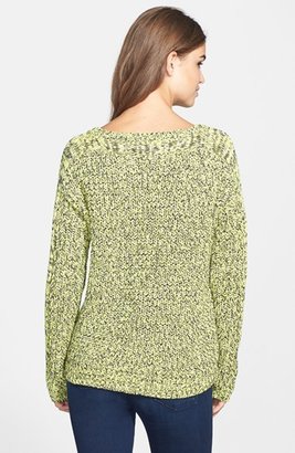 Vince Camuto Marled Mix Stitch Pullover