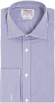 T.M.Lewin Men's Bengal stripe poplin regular fit shirt
