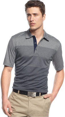 Greg Norman for Tasso Elba Big and Tall Striped Performance Golf Polo