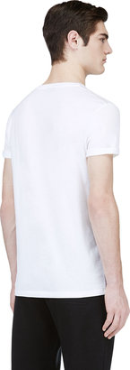 Lanvin White Windowpane Graphic T-Shirt
