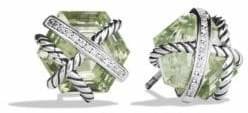 David Yurman Cable Wrap Earrings with Diamonds
