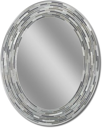 Head West Reeded Oval Wall Mirror