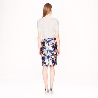 J.Crew Petite Collection No 2. pencil skirt in antique floral