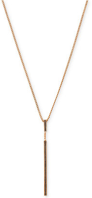Vince Camuto Gold-Tone Pavé Stick Pendant Necklace