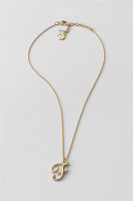 Lands' End Women's Gold Initial Necklace