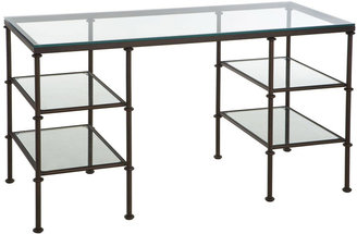 OKA Pompidou Desk, Large - Metal & Glass