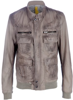S.W.O.R.D. distressed leather jacket