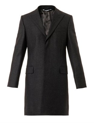 Dolce & Gabbana Single-breasted checked coat