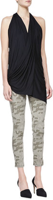 Yigal Azrouel Cut25 by Cropped Camo Skinny Jeans