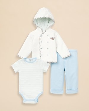 Little Me Infant Boys' Little Fox Jacket, Bodysuit & Pants Set - Sizes 3-9 Months