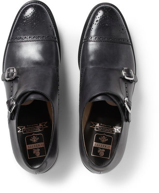 O'Keeffe Manach Hand-Polished Leather Monk-Strap Brogues
