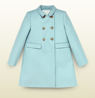 Gucci Kid's Wool Blend Double-Breasted Coat
