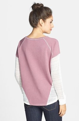 Elodie Crochet Detail Sweatshirt (Juniors)