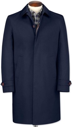 Charles Tyrwhitt Slim fit blue raincoat