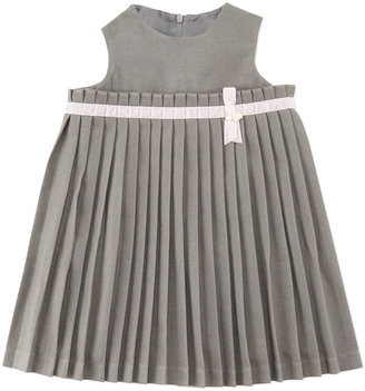 Tartine et Chocolat Girls' Pleated Knit Dress, Gray, Sizes 3-4