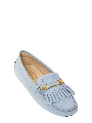 Tod's Nabuck Pin Gommino Loafer