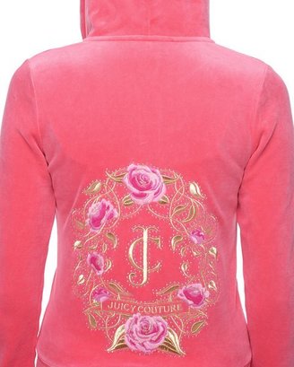 Juicy Couture Floral Embossed Velour Original Jacket
